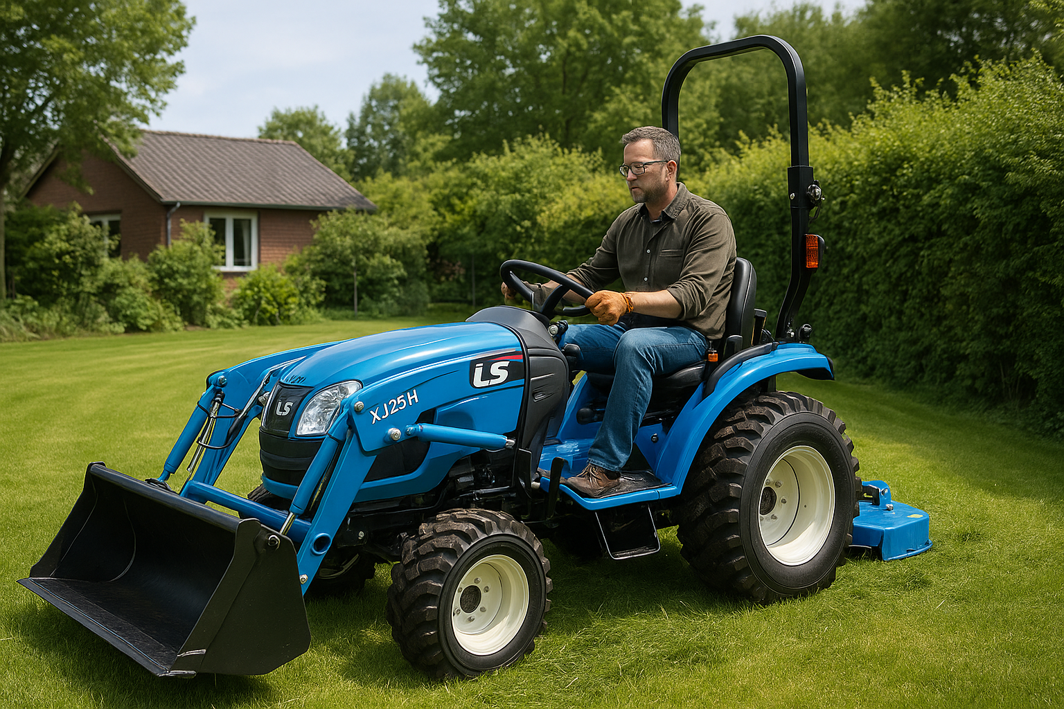Effektivisering af haven med LS traktor